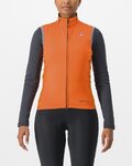 CASTELLI Cyklistická vesta - PERFETTO RoS 2 W - oranžová