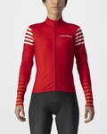 CASTELLI Cyklistický dres s dlhým rukávom zimný - AUTUNNO - červená