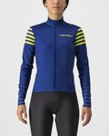 CASTELLI Cyklistický dres s dlhým rukávom zimný - AUTUNNO - modrá