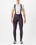 CASTELLI Cyklistické nohavice dlhé s trakmi - FREE AERO RC W DT - fialová