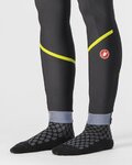 CASTELLI Cyklistické nohavice dlhé bez trakov - VELOCISSIMA THERMAL - čierna/svetlo zelená