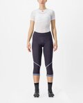 CASTELLI Cyklistické nohavice 3/4 bez trakov - VELOCISSIMA THERMAL - fialová