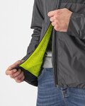 CASTELLI Cyklistická vetruodolná bunda - RISCALDA PUFFY - šedá