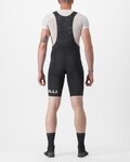 CASTELLI Cyklistické nohavice krátke s trakmi - PREMIO BLACK LTD EDITION - čierna/biela
