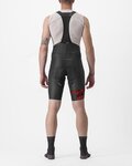 CASTELLI Cyklistické nohavice krátke s trakmi - FREE AERO RC KIT - čierna/červená