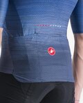 CASTELLI Cyklistický dres s krátkym rukávom - AERO RACE 6.0 - modrá