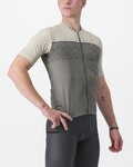 CASTELLI Cyklistický dres s krátkym rukávom - UNLIMITED ENTRATA - šedá/ivory