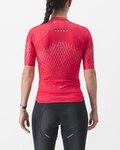CASTELLI Cyklistický dres s krátkym rukávom - AERO PRO W - červená