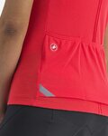 CASTELLI Cyklistický dres s krátkym rukávom - ANIMA - červená