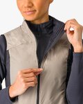 CASTELLI Cyklistická vesta - UNLIMITED PUFFY W - béžová
