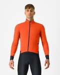 CASTELLI Cyklistická zateplená bunda - ALPHA FLIGHT ROS - oranžová
