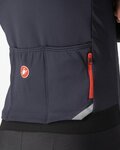 CASTELLI Cyklistický dres s dlhým rukávom zimný - FLY LS - čierna