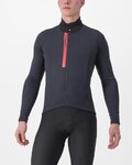 CASTELLI Cyklistický dres s dlhým rukávom zimný - ENTRATA THERMAL - čierna