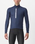 CASTELLI Cyklistický dres s dlhým rukávom zimný - ENTRATA THERMAL - modrá