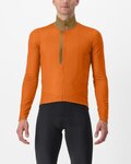 CASTELLI Cyklistický dres s dlhým rukávom zimný - ENTRATA THERMAL - oranžová