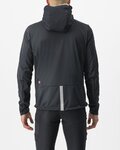 CASTELLI Cyklistická zateplená bunda - TRAIL HOODIE - čierna
