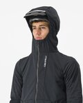 CASTELLI Cyklistická zateplená bunda - TRAIL HOODIE - čierna