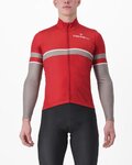 CASTELLI Cyklistický dres s dlhým rukávom zimný - RETTA - červená