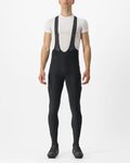CASTELLI Cyklistické nohavice dlhé s trakmi - UNLIMITED THERMAL - čierna