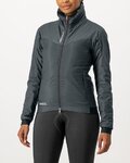 CASTELLI Cyklistická zateplená bunda - FLY THERMAL W - šedá