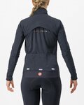 CASTELLI Cyklistická zateplená bunda - ALPHA DOPPIO ROS W - čierna