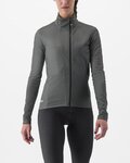 CASTELLI Cyklistická zateplená bunda - TRANSITION 2 W - šedá