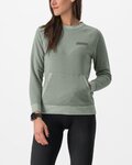 CASTELLI mikina - LOGO W SWEATSHIRT - svetlo zelená