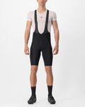 CASTELLI Cyklistické nohavice krátke s trakmi - UNLIMITED THERMAL - čierna