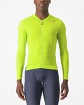 CASTELLI Cyklistický dres s dlhým rukávom letný - ESPRESSO - žltá