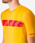 CASTELLI Cyklistický dres s krátkym rukávom - UNLIMITED ENDURANCE - žltá