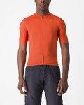 CASTELLI Cyklistický dres s krátkym rukávom - UNLIMITED ENTRATA - oranžová