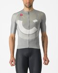 CASTELLI Cyklistický dres s krátkym rukávom - R-A/D - šedá