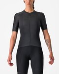 CASTELLI Cyklistický dres s krátkym rukávom - ESPRESSO W - antracitová