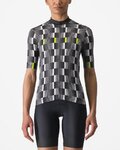 CASTELLI Cyklistický dres s krátkym rukávom - DIMENSIONE - čierna/biela