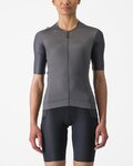 CASTELLI Cyklistický dres s krátkym rukávom - UNLIMITED PRO W - šedá
