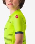 CASTELLI Cyklistický dres s krátkym rukávom - AERO KID - žltá