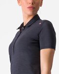 CASTELLI polokošela - MERINO W POLO - čierna