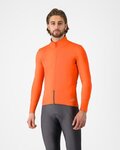 CASTELLI Cyklistická zateplená bunda - PERFETTO AIR - oranžová
