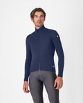 CASTELLI Cyklistická zateplená bunda - PERFETTO AIR - modrá