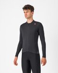 CASTELLI Cyklistický dres s dlhým rukávom zimný - ESPRESSO THERMAL - antracitová