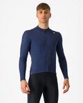 CASTELLI Cyklistický dres s dlhým rukávom zimný - ESPRESSO THERMAL - modrá