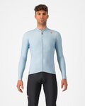 CASTELLI Cyklistický dres s dlhým rukávom zimný - ESPRESSO THERMAL - svetlo modrá