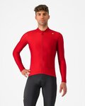 CASTELLI Cyklistický dres s dlhým rukávom zimný - ESPRESSO THERMAL - červená