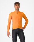 CASTELLI Cyklistický dres s dlhým rukávom zimný - ESPRESSO THERMAL - oranžová