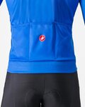 CASTELLI Cyklistický dres s dlhým rukávom zimný - LINEARE - modrá