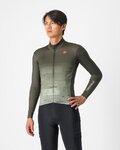 CASTELLI Cyklistický dres s dlhým rukávom zimný - UNLIMITED THERMAL - zelená