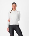CASTELLI Cyklistický dres s dlhým rukávom zimný - ESPRESSO THERMAL W - biela