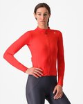 CASTELLI Cyklistický dres s dlhým rukávom zimný - ESPRESSO THERMAL W - oranžová