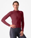 CASTELLI Cyklistický dres s dlhým rukávom zimný - ESPRESSO THERMAL W - bordová
