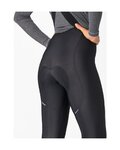 CASTELLI Cyklistické nohavice dlhé s trakmi - ESPRESSO DT W - čierna